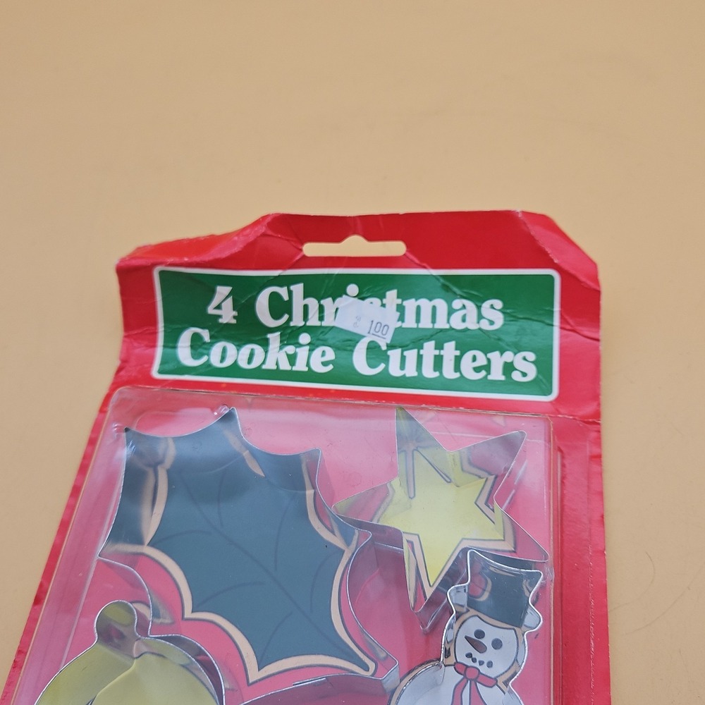 Vintage‎ Christmas Cookie Cutters Lot Of 4 Brand Nea NOS Made In USA Fox Run - Picture 4 of 5